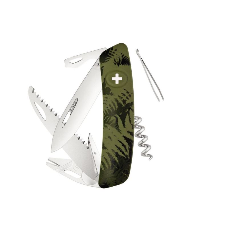 Swiza TT05 Tick Tool Olive Fern, Schweizer Taschenmesser made in Swiss
