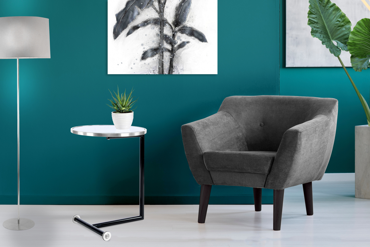 Kayoom Beistelltisch Servant 210 Silber / Weiß