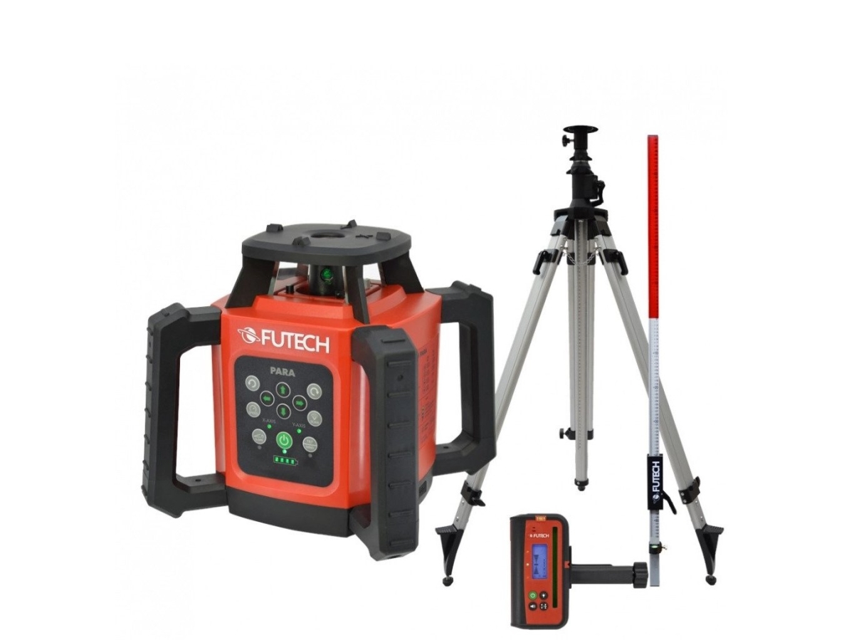 Futech 052.02G.50-P Para Green Rotary Laser + Para Receiver MM + Trepied 330cm + Laser Meetlat 240cm