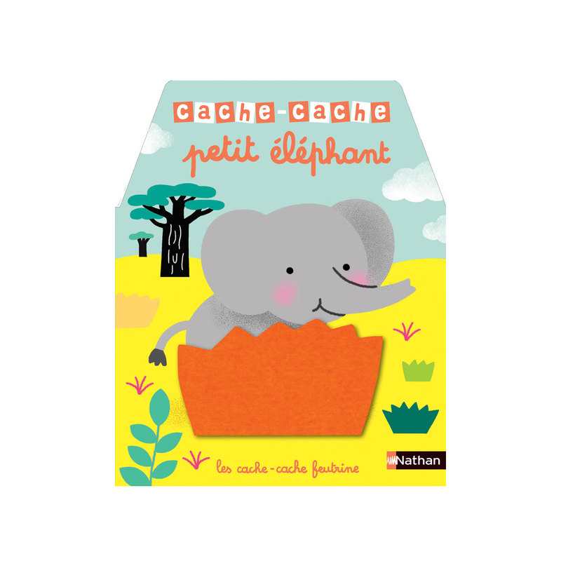 Livre Cache-cache petit éléphant - Nathan Jeunesse