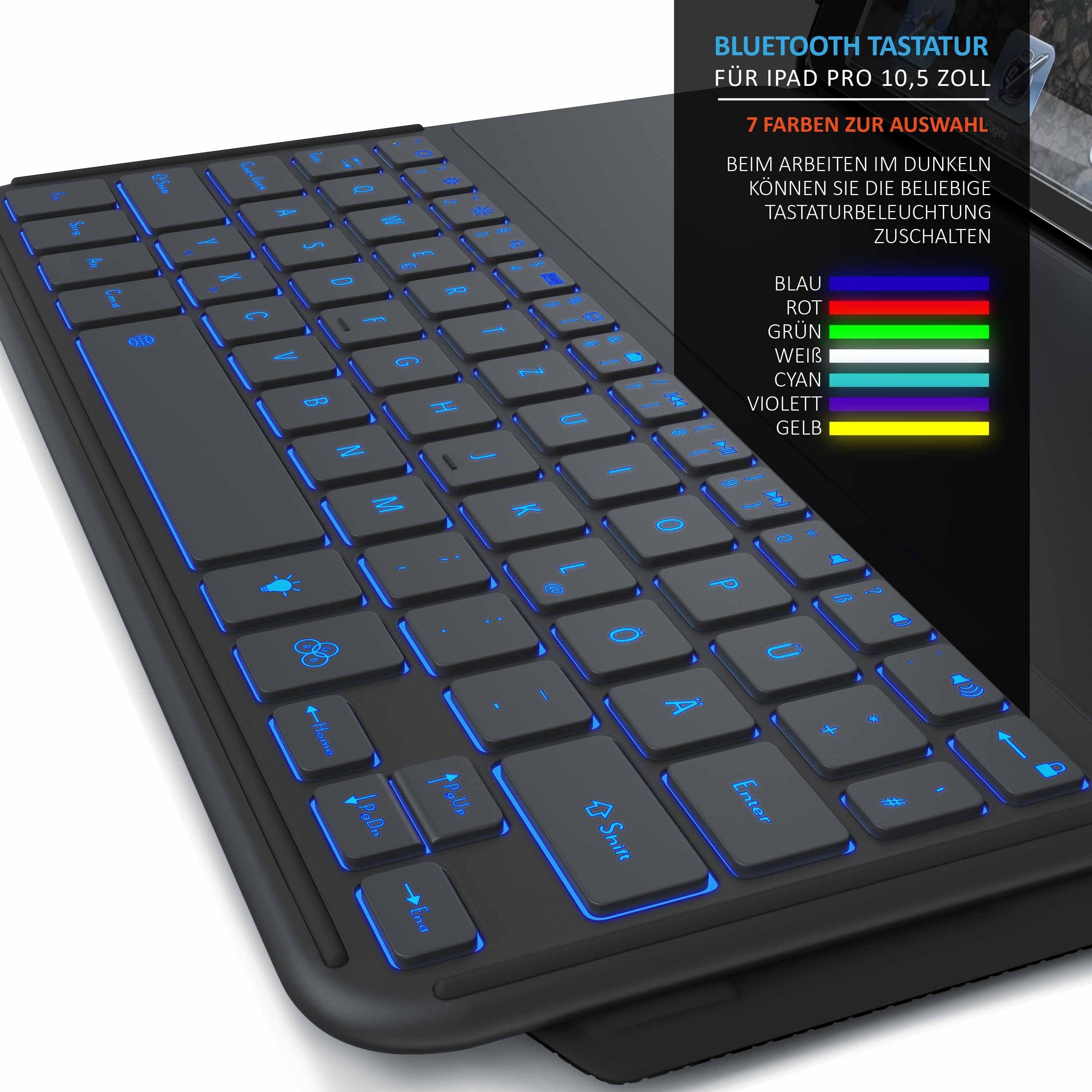 Aplic Tablet-Tastatur (Kunstledercase für iPad Pro 10,5