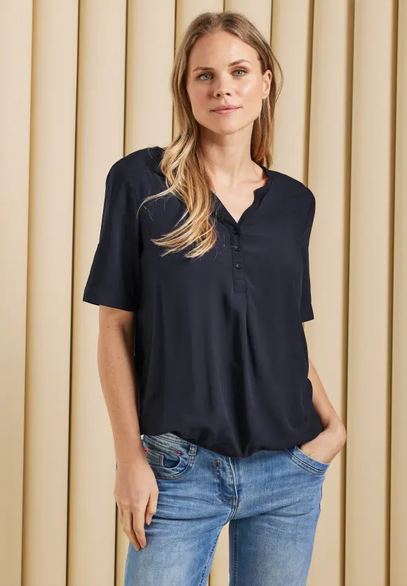 CECIL Unifarbene Basic Bluse