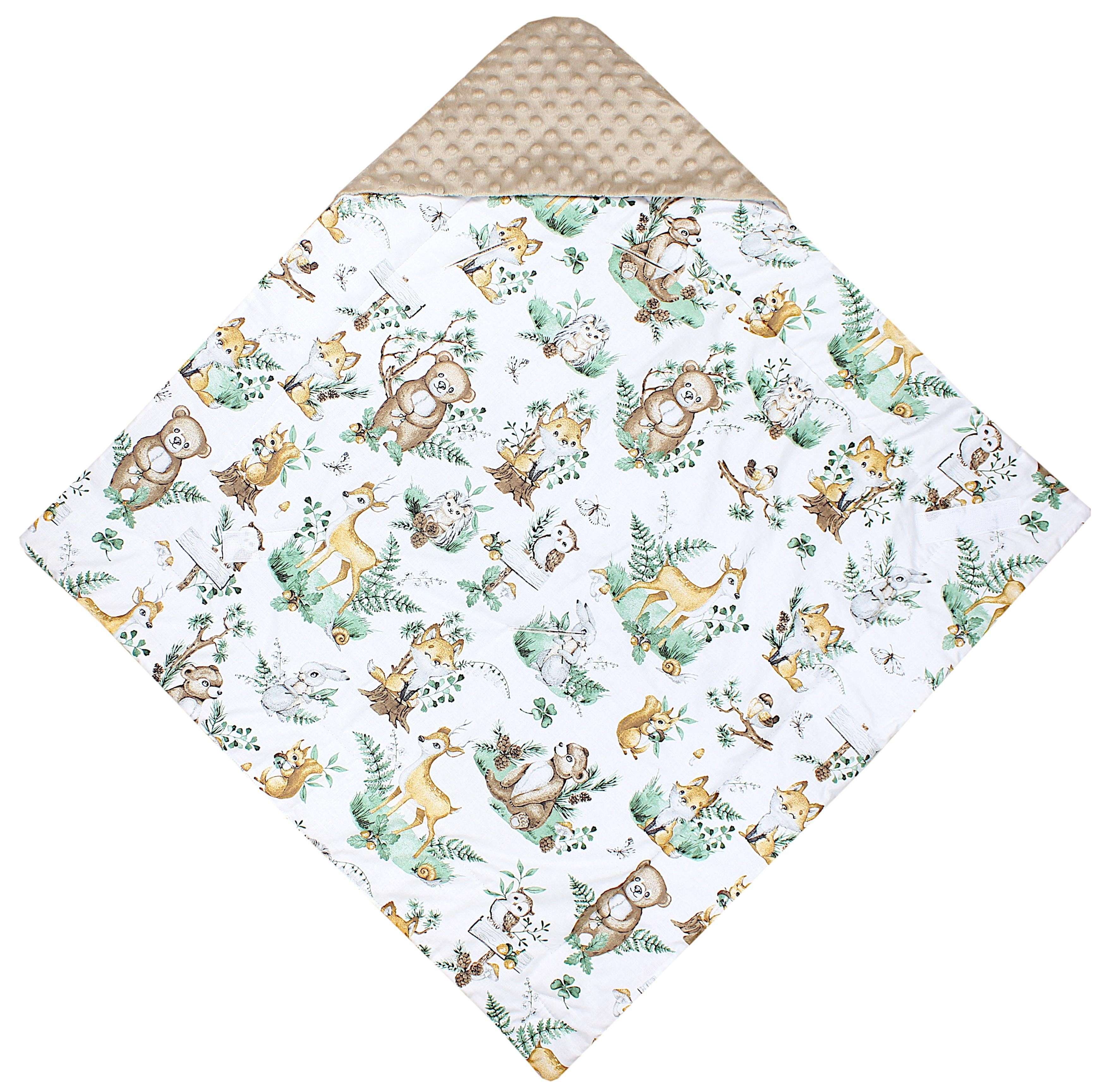 Einschlagdecke Baby Winter Einschlagdecke für Babyschale Wattiert Minky, TupTam
