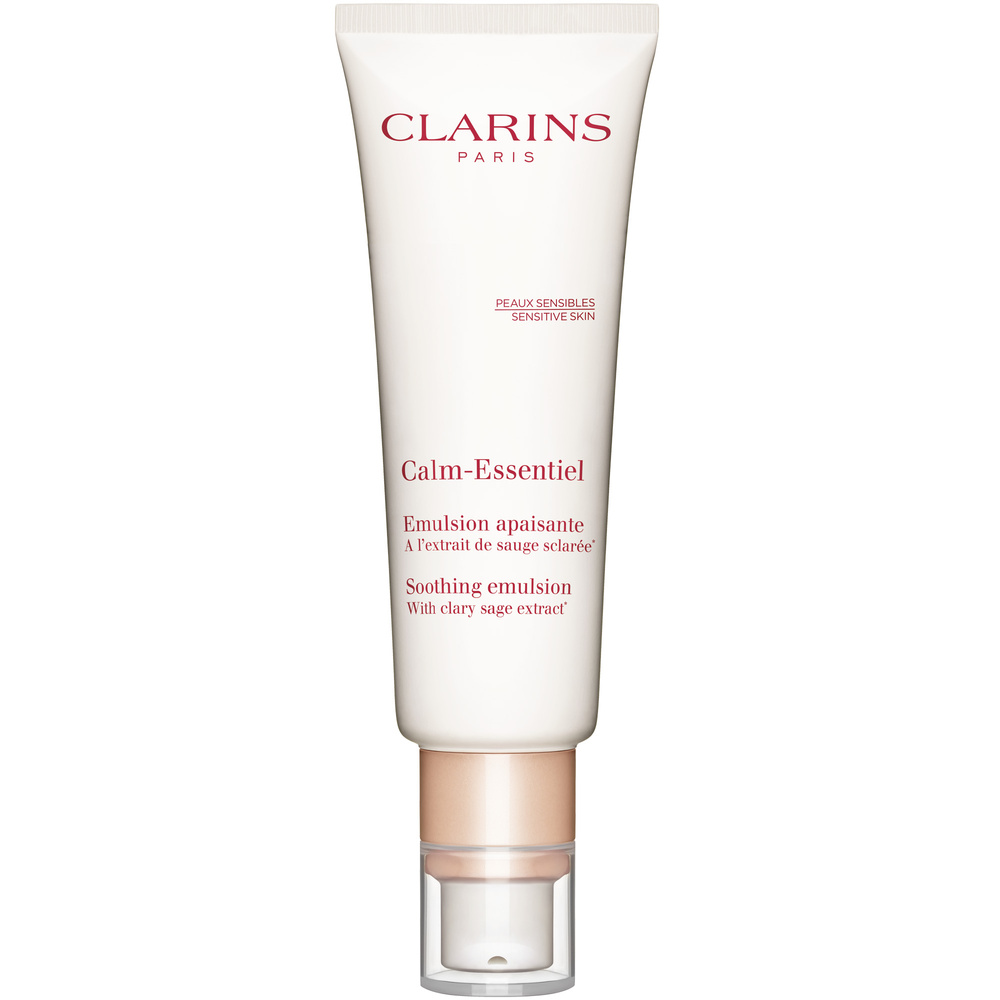 Clarins Calm-Essentiel  Emulsion Apaisante  A l’extrait de sauge sclarée* Soin visage peaux sensibles