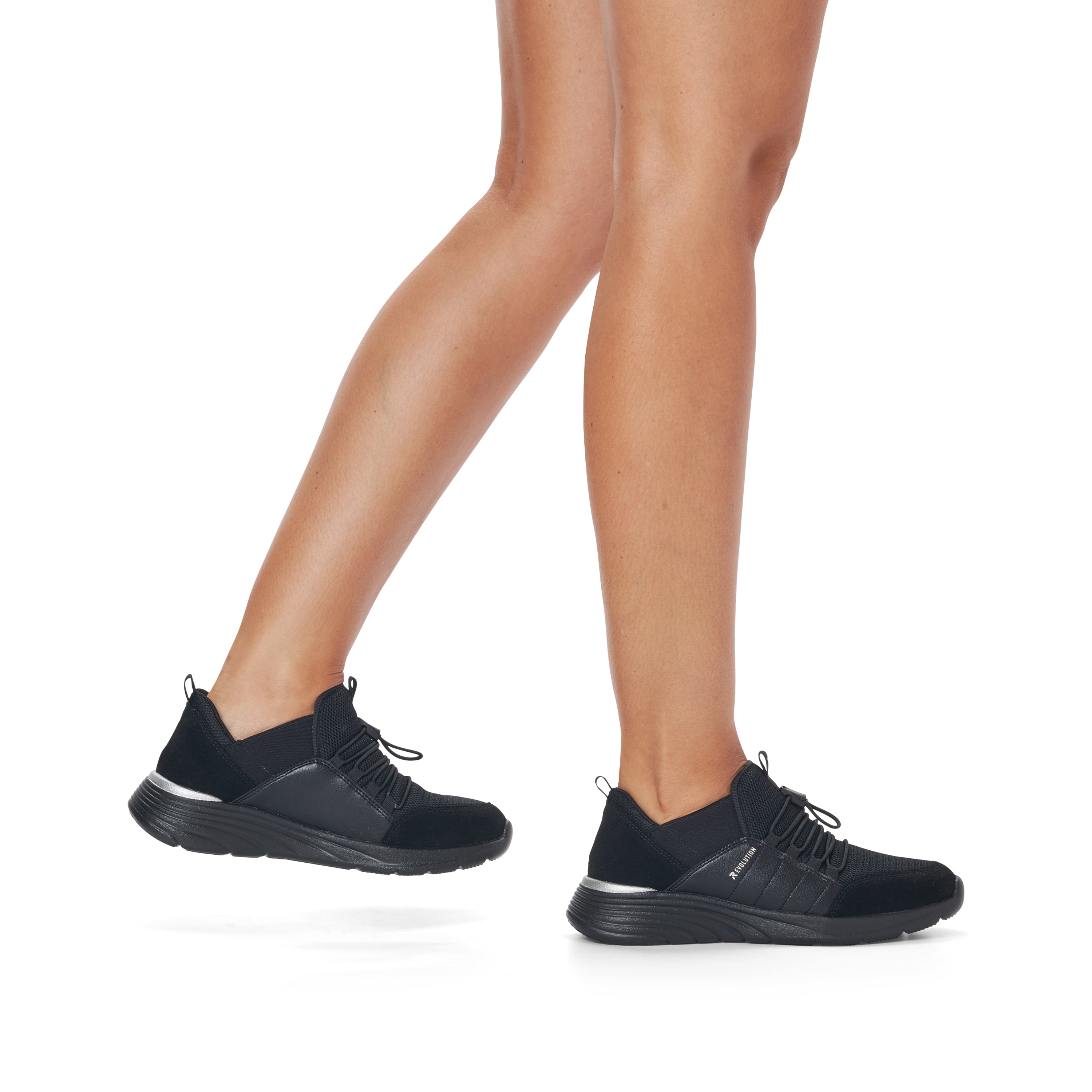 Rieker Damen Slipper shadow black