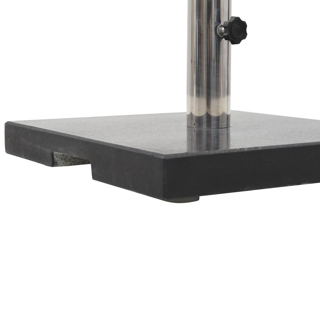 vidaXL Schirmhalter Sonnenschirmständer Granit 20 kg Quadrat Schwarz
