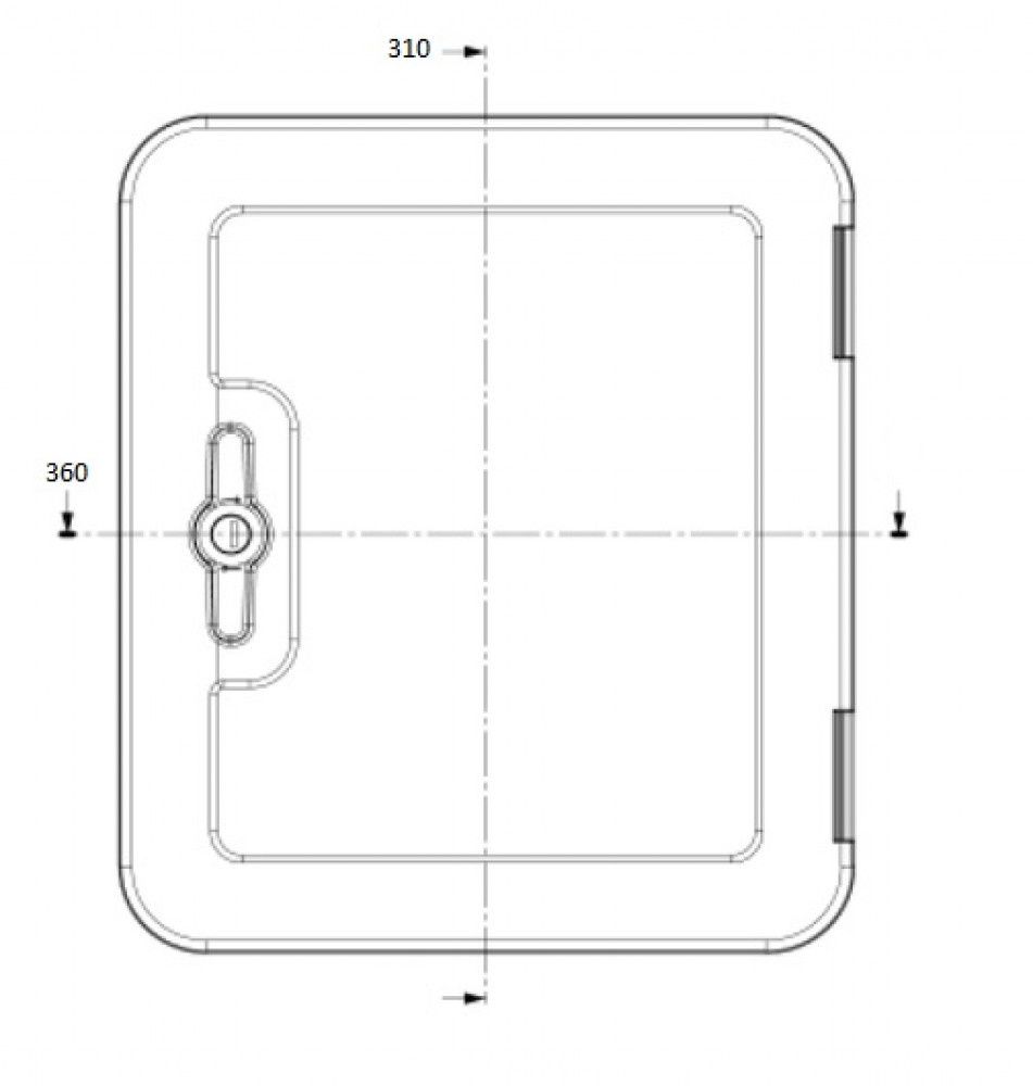 Dometic SK5 36 x 31 cm Serviceklappe