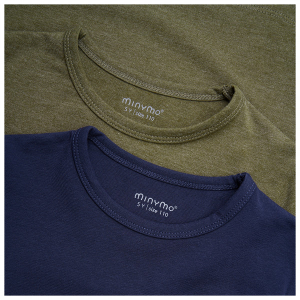 Minymo - Kid's Basic 34 -T-shirt L/S (2-pack) - Longsleeve