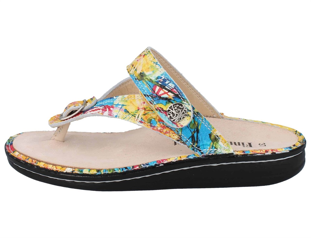FINN COMFORT Komfort Sandalen gelb Zehensteg