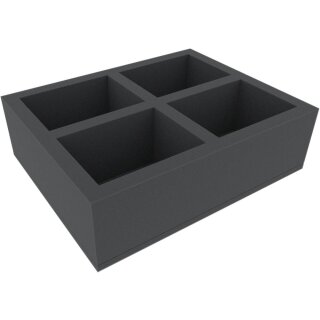 Feldherr 100 mm Full-Size Schaumstoffeinlage mit 4 Fächern