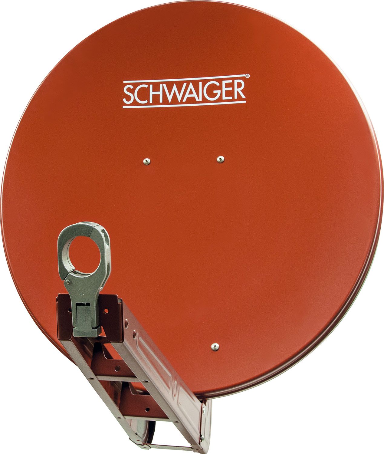 Schwaiger 714647 ziegelroter 75 cm Alu Spiegel SET