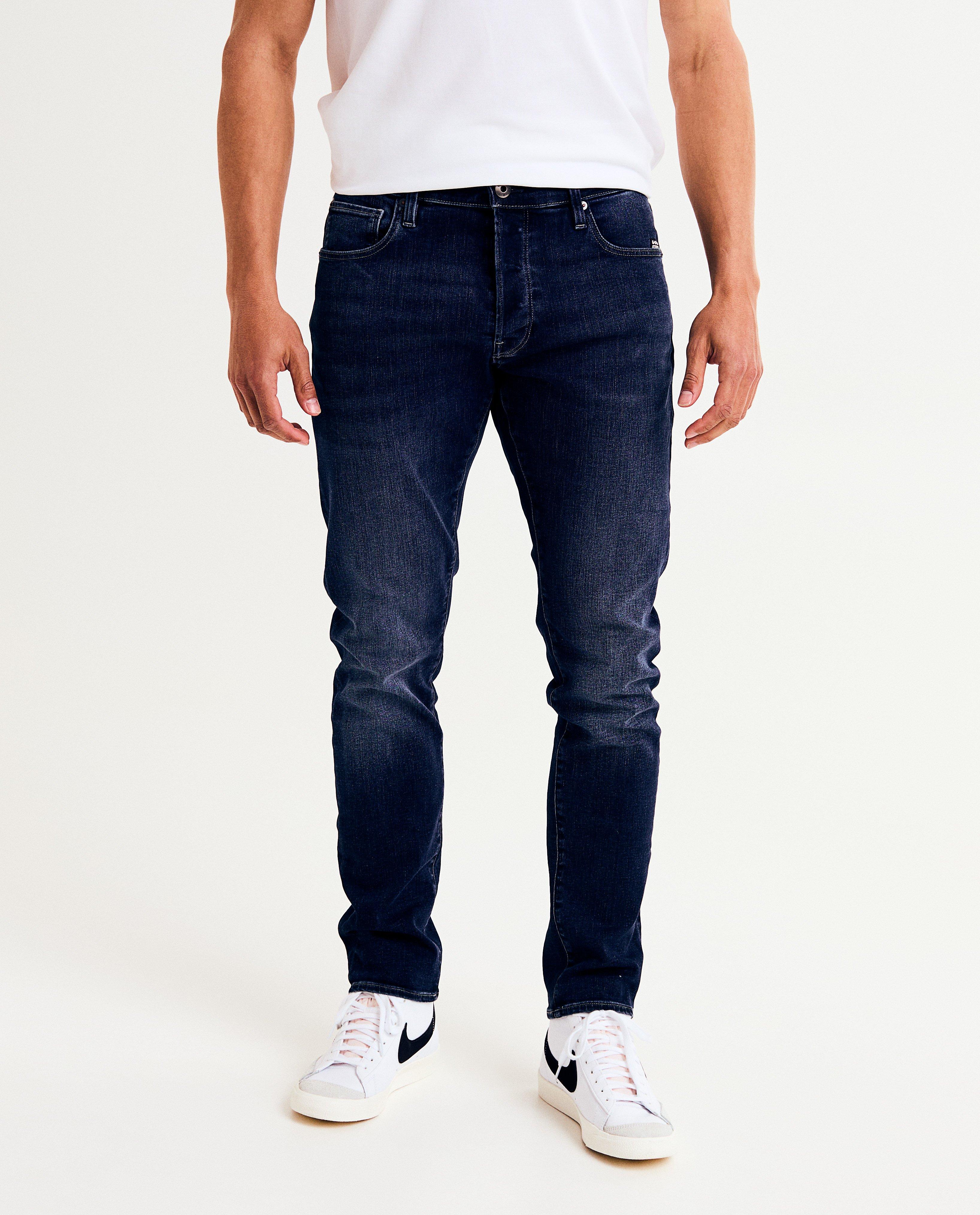 Blugi G-star albastru închis, croială slim fit albastru închis