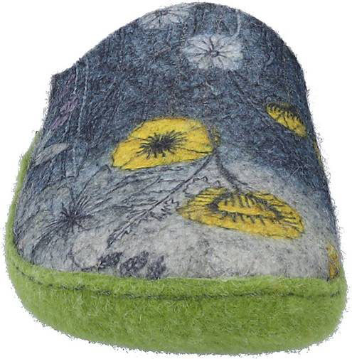 WESTLAND Hausschuh Marguerite 01, blau-multi