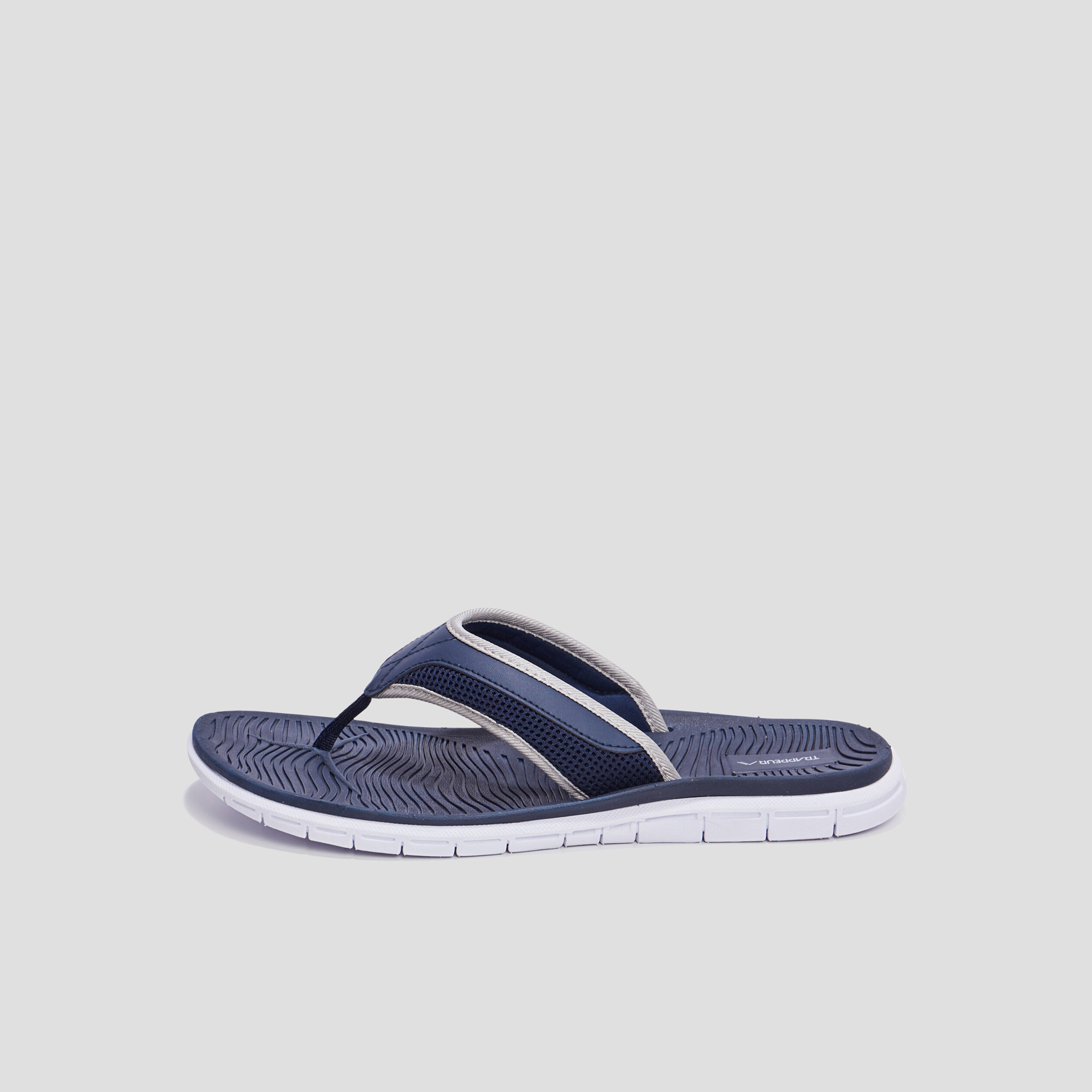 Tongs Trappeur bleu marine homme | La Halle