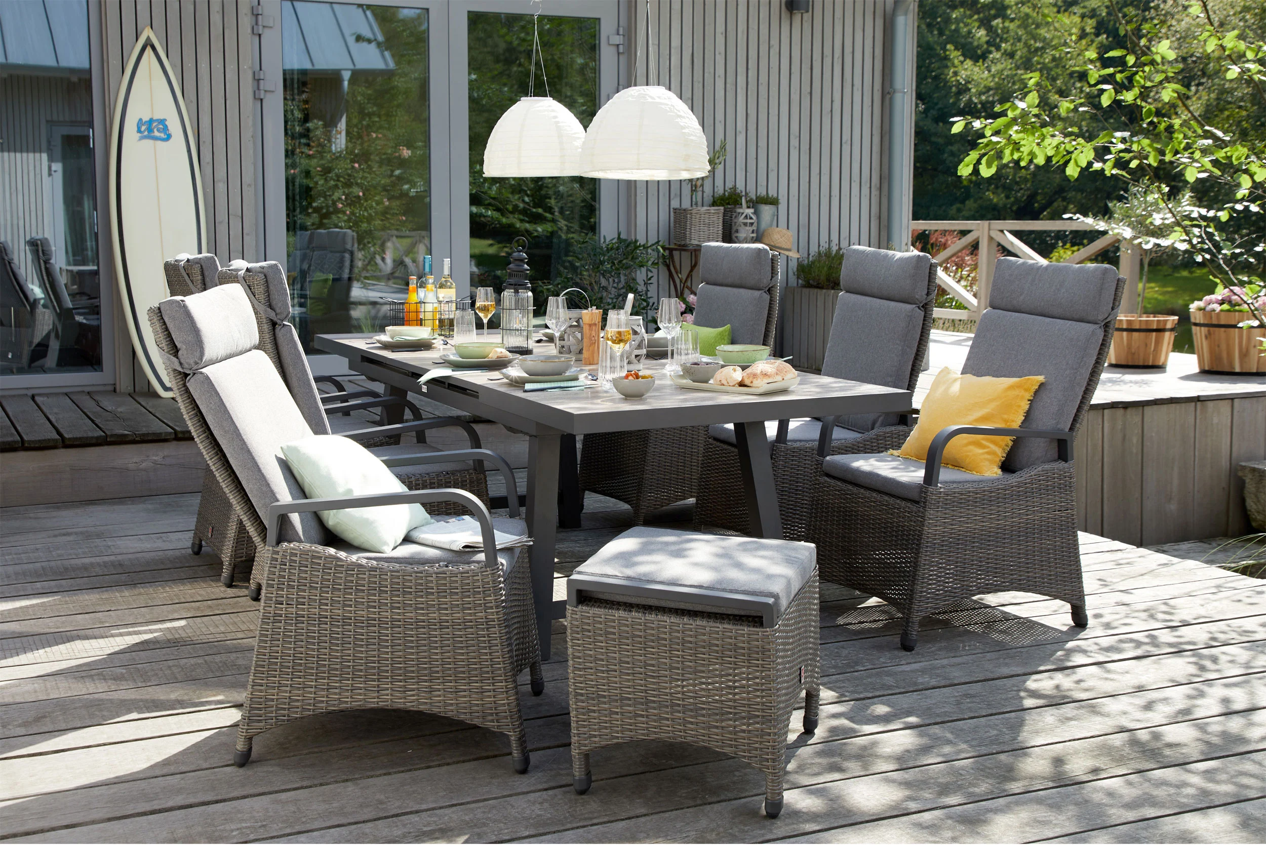 OUTDOORGartentisch ausziehbar Keramik