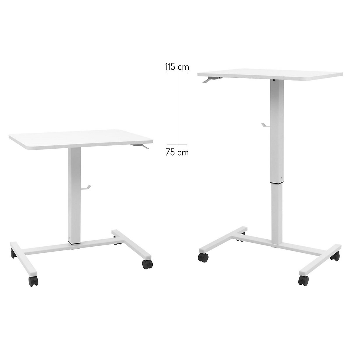 Stehpult / Laptoptisch höhenverstellbar mit Rollen
