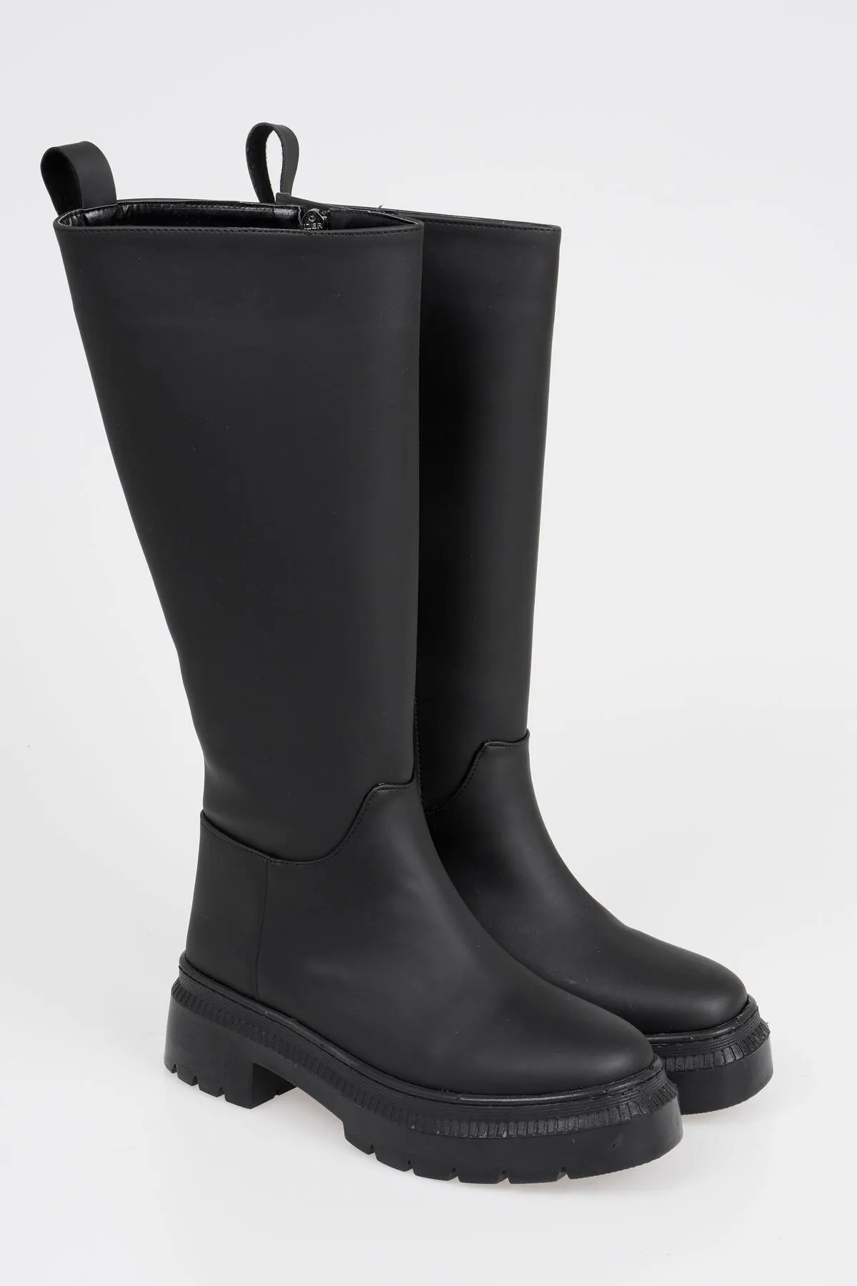 CZ London  Schnürsenkellose Damenstiefel mit dicker Zehensohle