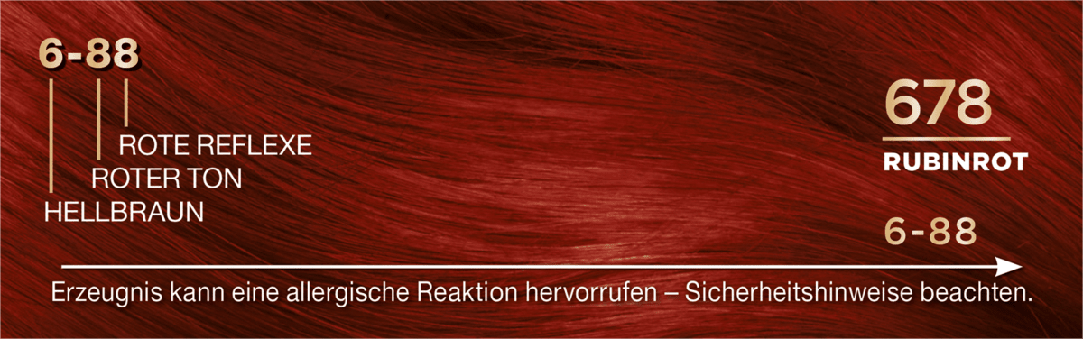 Haarfarbe 678 Rubinrot, 1 St