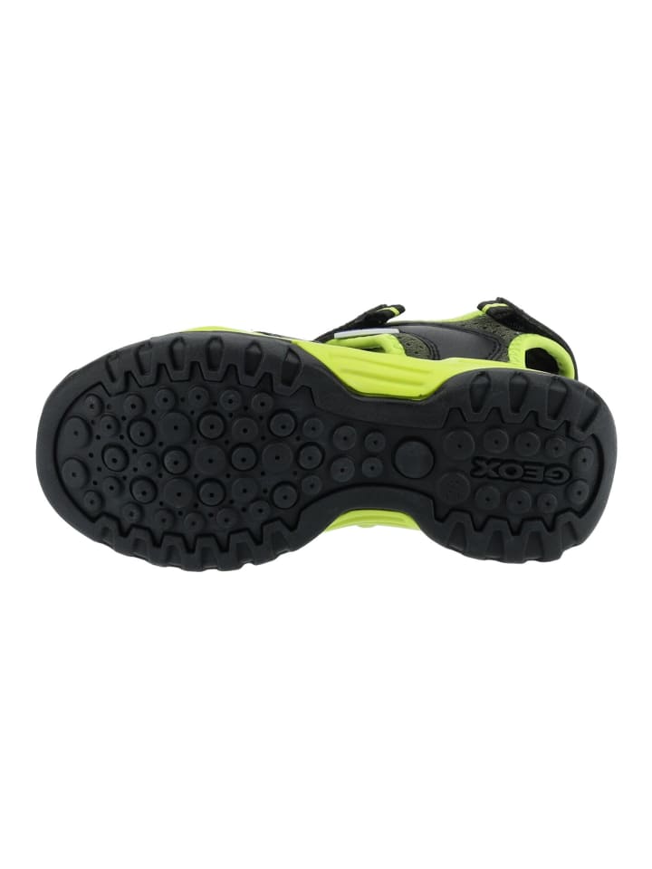Geox Sandalen in Schwarz/Lime günstig kaufen