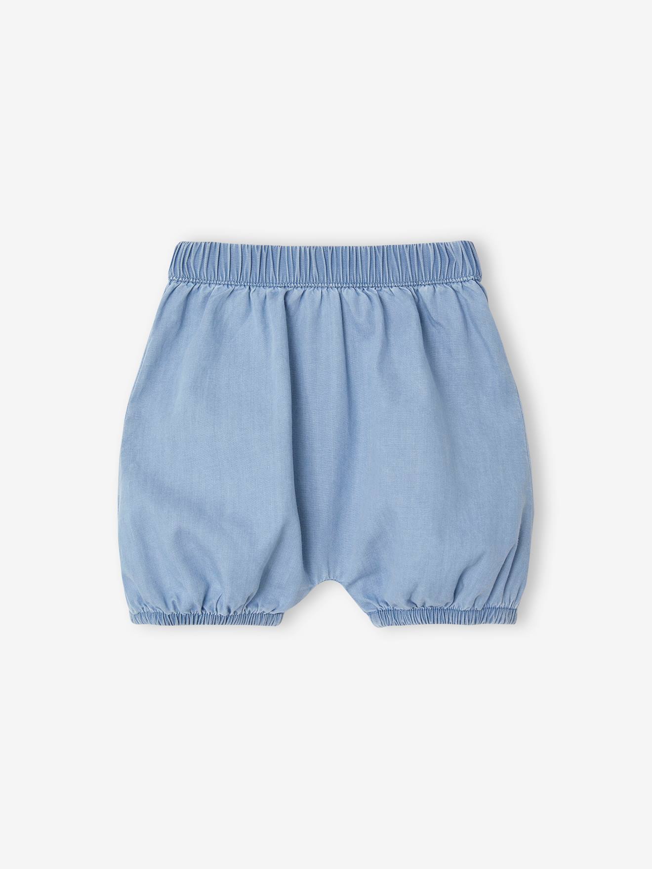 Vertbaudet Mädchen Baby-Set: Kleid & Shorts - gebleicht