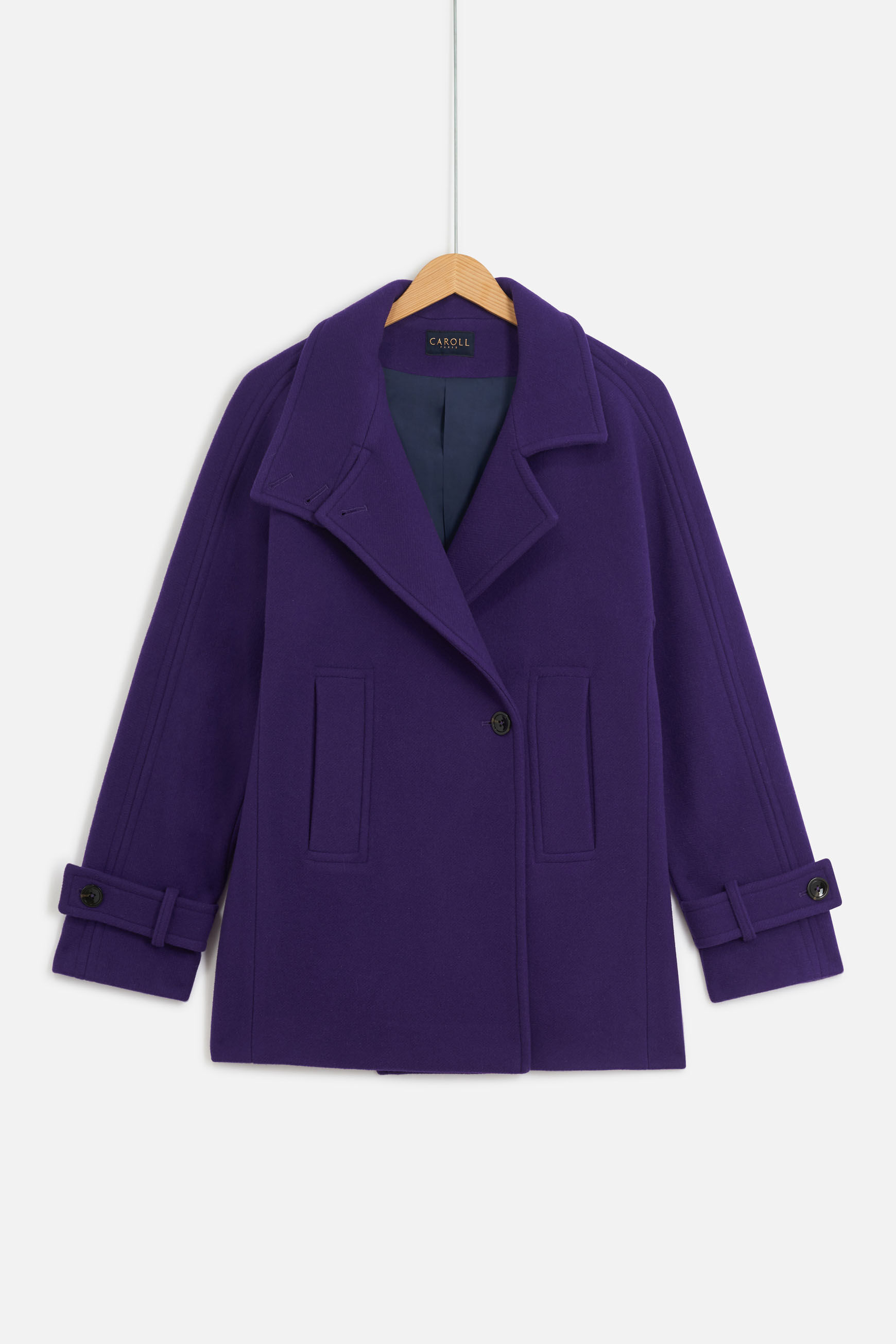 manteau nicco prune femme