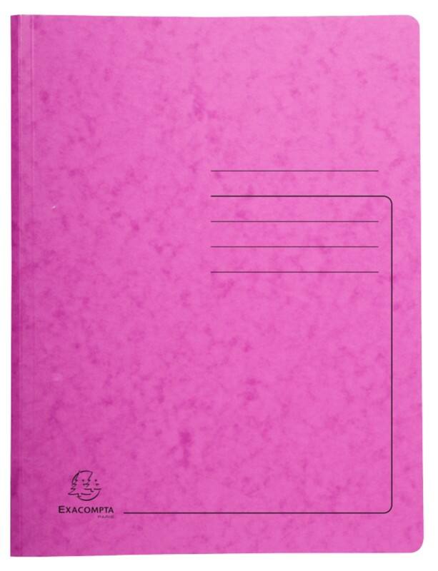 Exacompta Spiralmappe 240227E Rosa Pressspankarton meliert 25 Stück