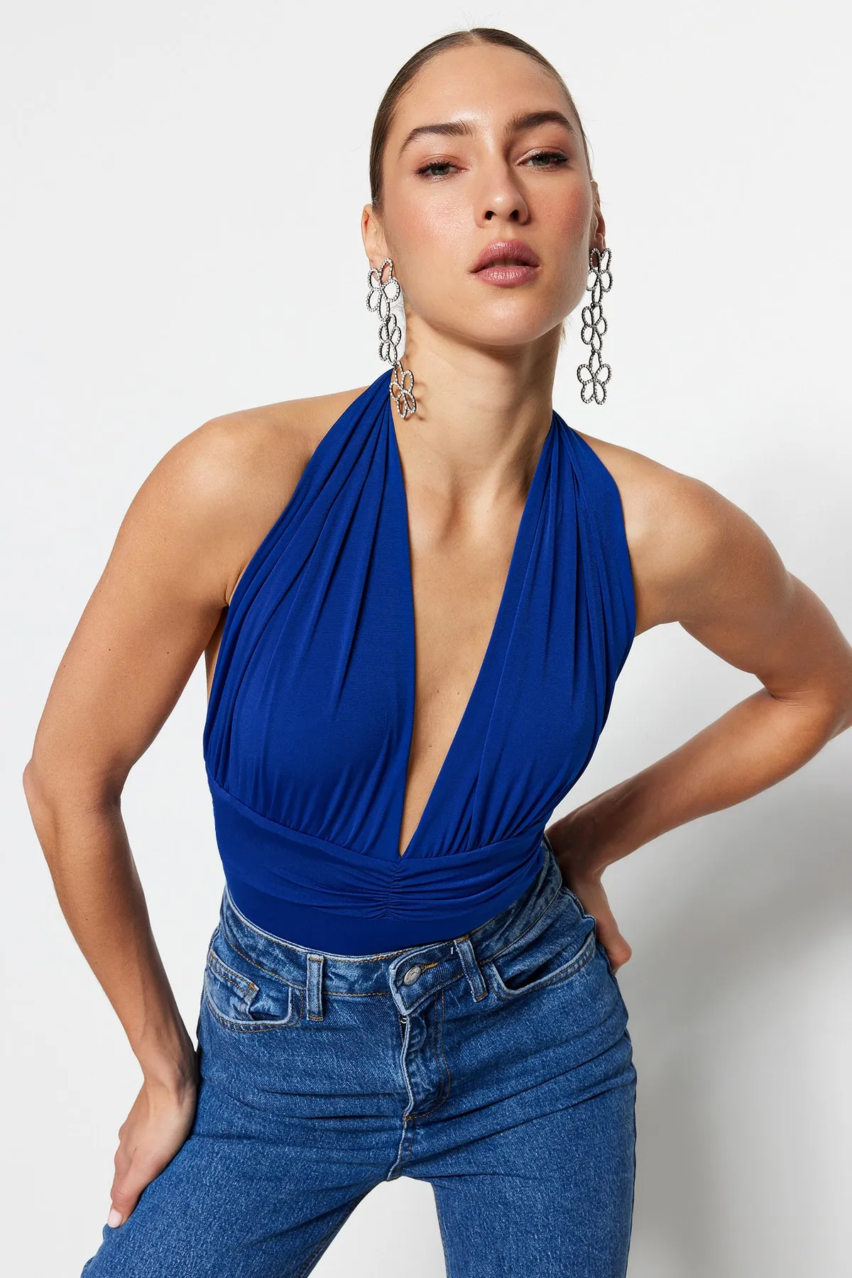Trendyol Collection  Saks Geraffter Body TPRSS21BD0126