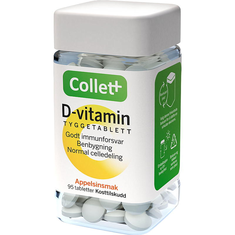 Collett Collett D-vitamin 95 stk tyggetabletter