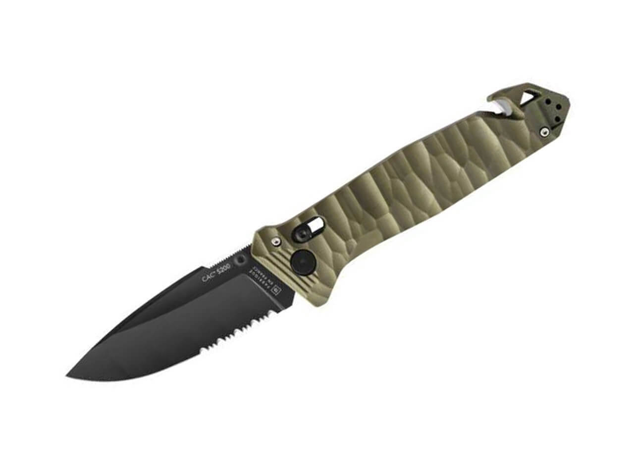 C.A.C. S200 PA6 Textured Kaki Serrated