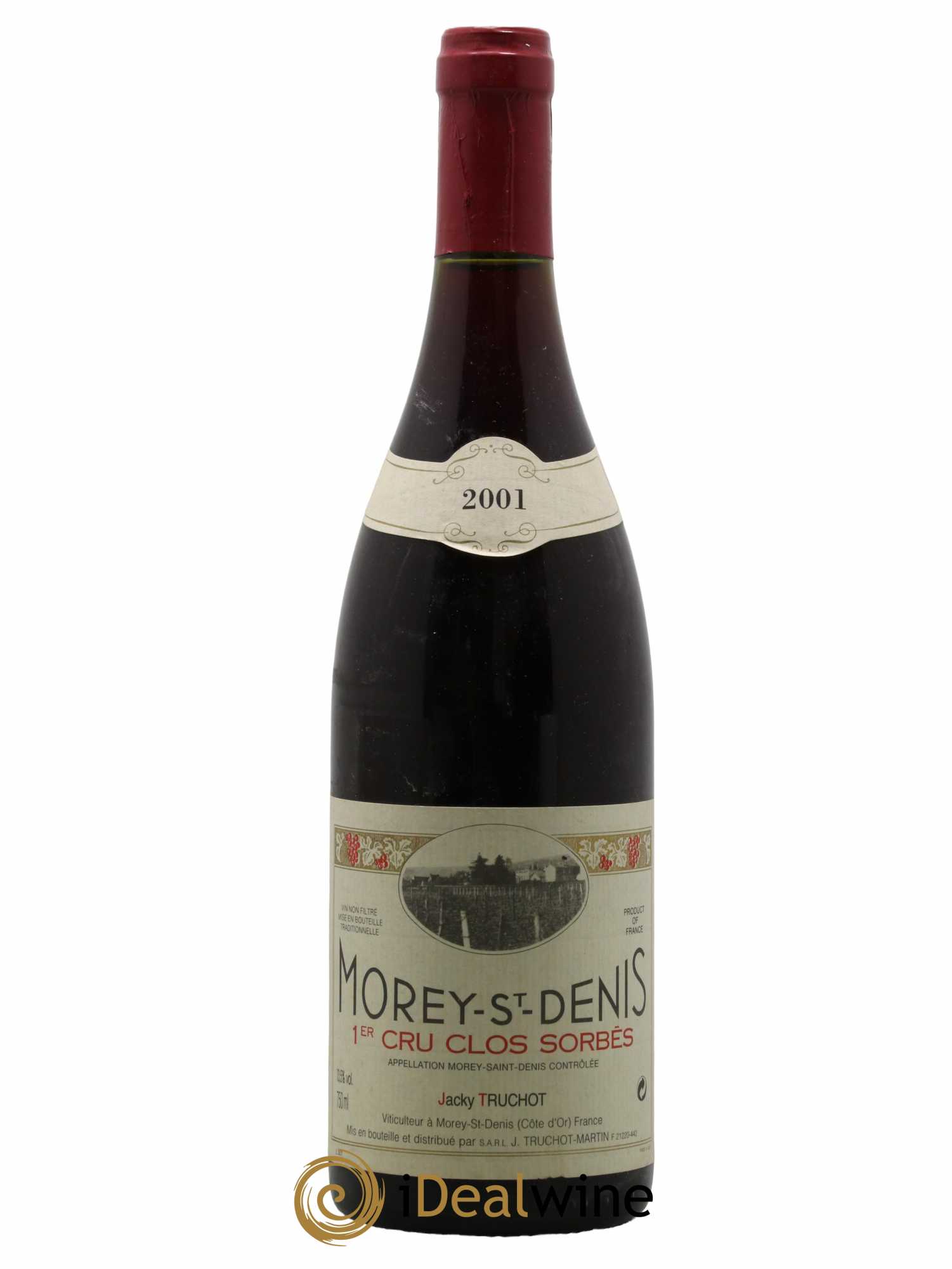 Morey Saint-Denis 1er Cru Clos Sorbès Jacky Truchot  2001 - Lot de 1 Bouteille