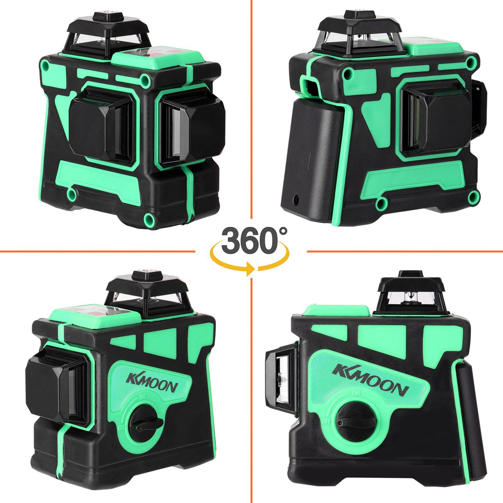 Tidyard Linienlaser 3D-Laser-Level-Tool 12 Linien mit 1,2 m Stativ