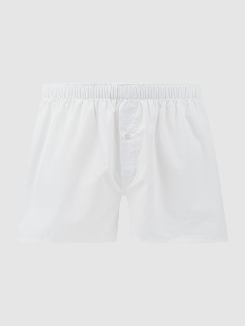 Boxershorts aus Baumwolle in weiß