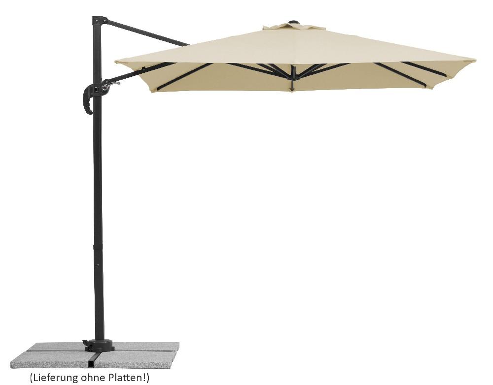 Schneider Schirme Schneider Ampelschirm Rhodos Junior, ca. 230x230 cm, natur