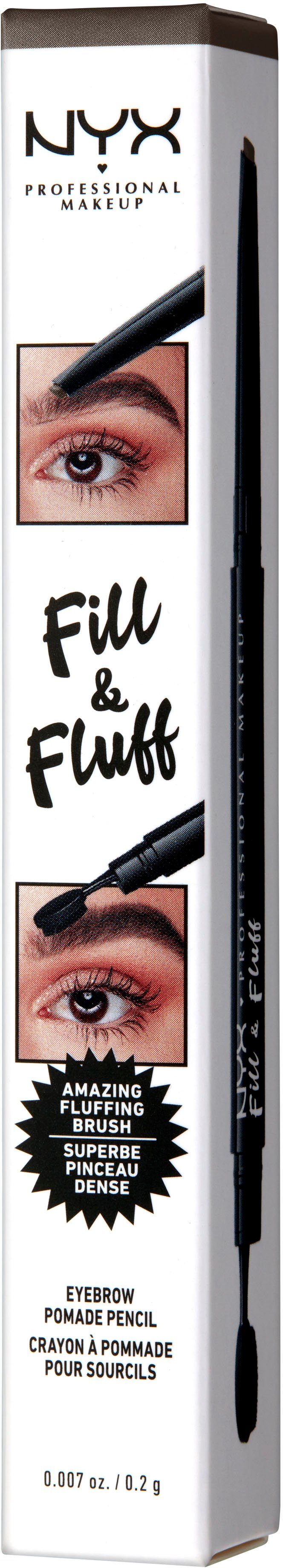 NYX Augenbrauen-Stift Professional Makeup Fill & Fluff Eyebrow Pomade Pencil
