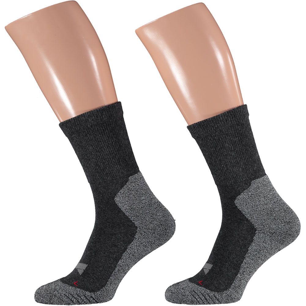 Xtreme 6 Paar Multi Antraciet Hiking Socken