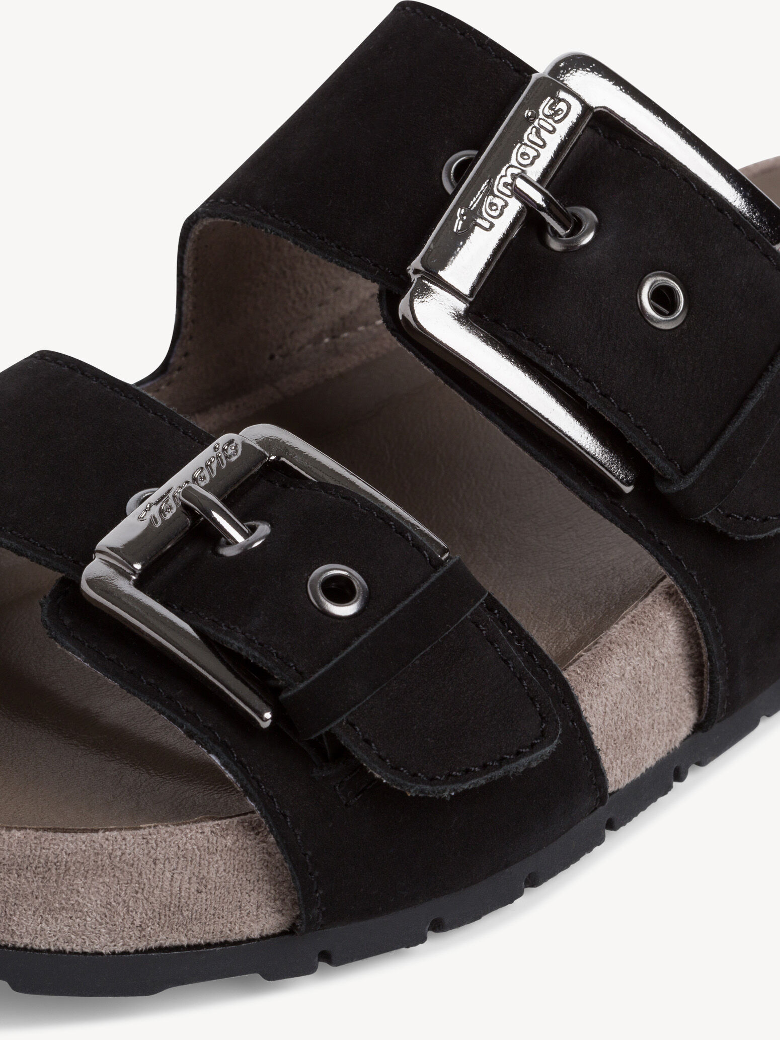 Mule en cuir - noir