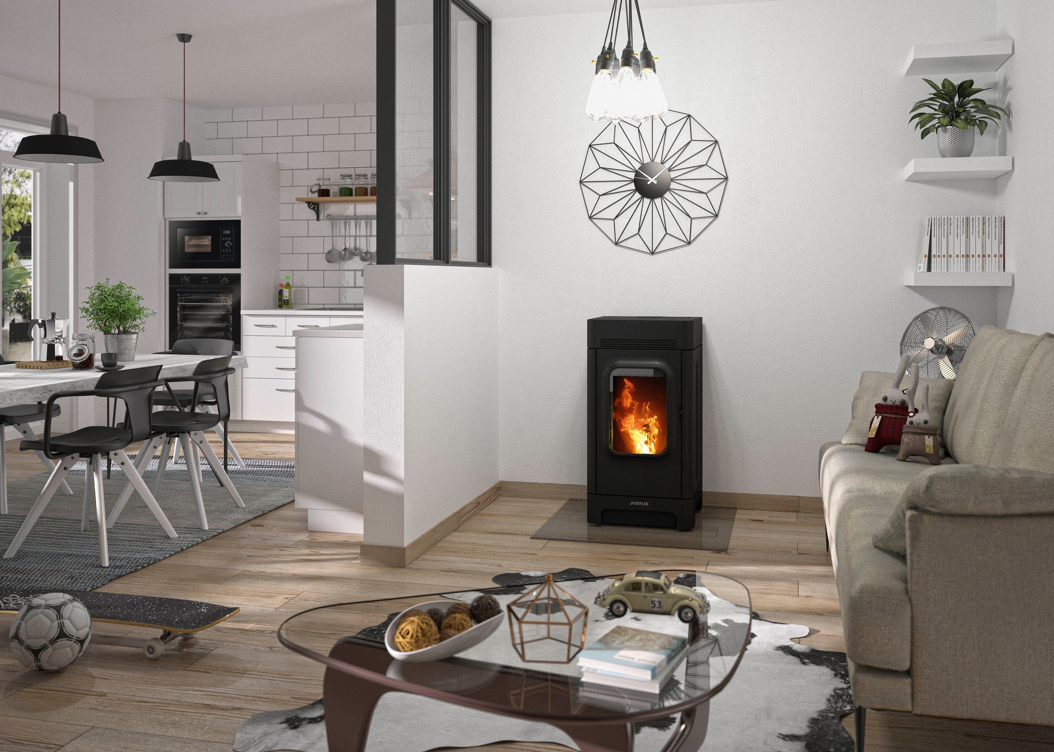 JUSTUS Pelletofen Canis, 6 kW, Zeitbrand