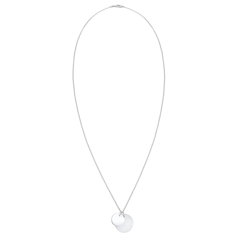 Elli Elli Collier Femme Duo de Plaquettes en Argent Sterling 925 collier