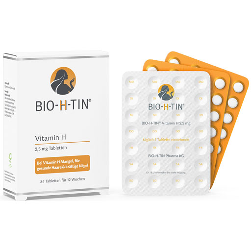 BIO-H-TIN Vitamin H 2,5 mg für 12 Wochen Tabletten  84 St  Tabletten