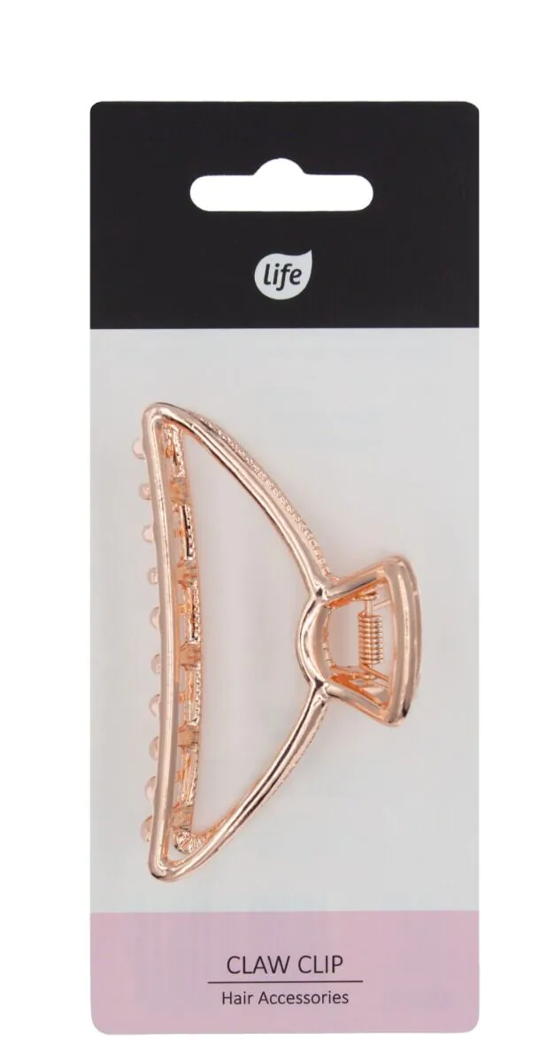 Life Rosegold klassisk metalhårspænde