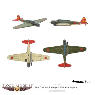 Blood Red Skies: Aichi D3A 'Val' & Nakajima B5N 'Kate' squadron (EN)