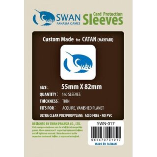 Swan Panasia Kartenhüllen 55mm x 82mm dünn (160)