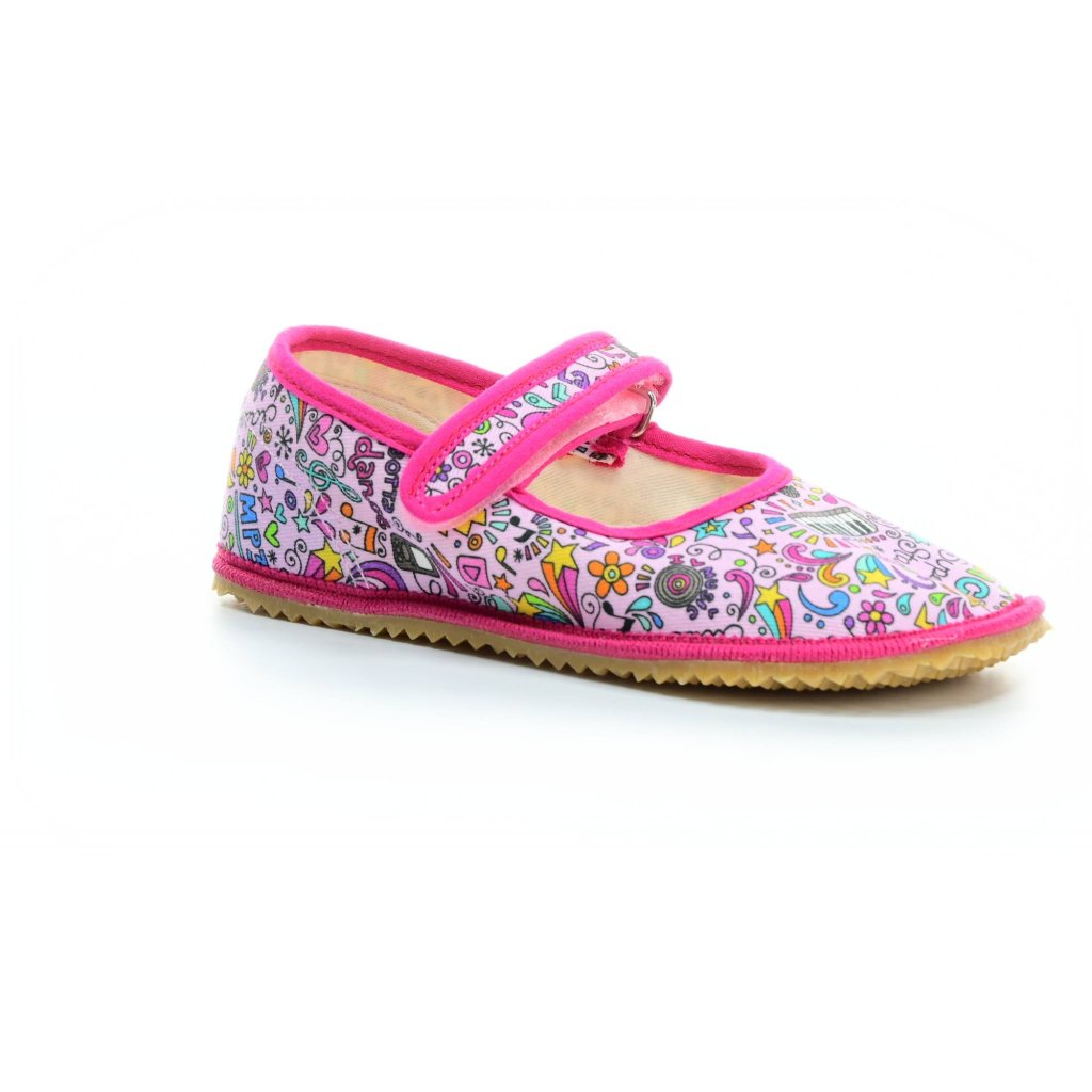 Beda Music Canvas Hausschuhe / Ballerinas (BF-060010/BA)