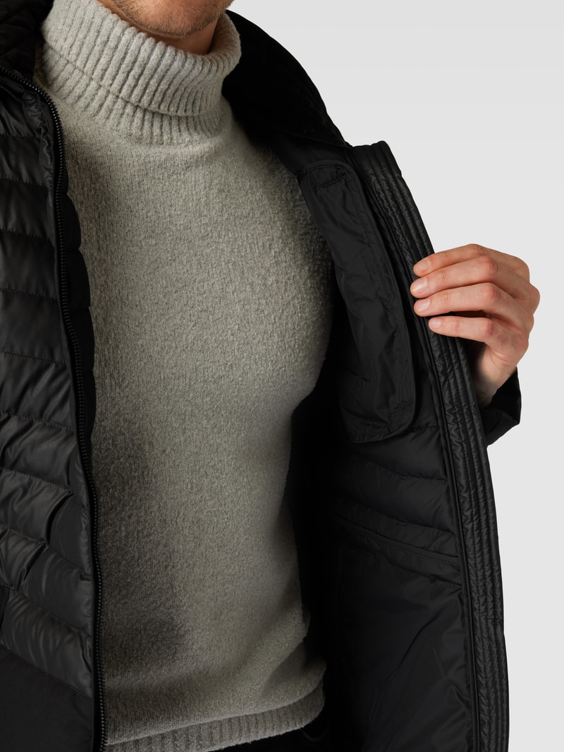 Funktionsjacke mit Zweiwege-Reißverschluss Modell 'REVOX' in schwarz