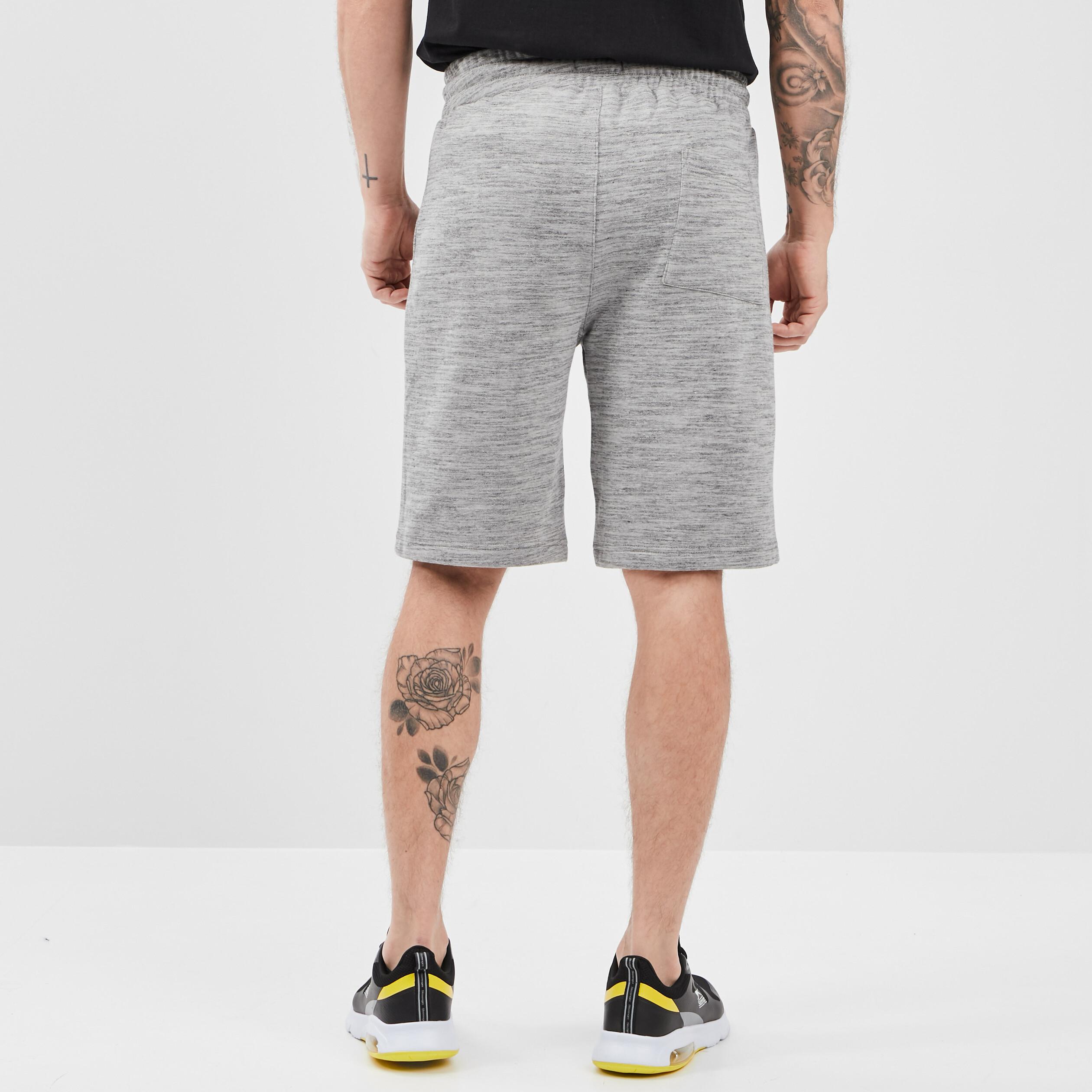 Short jogging poche zippée Liberto gris homme | La Halle