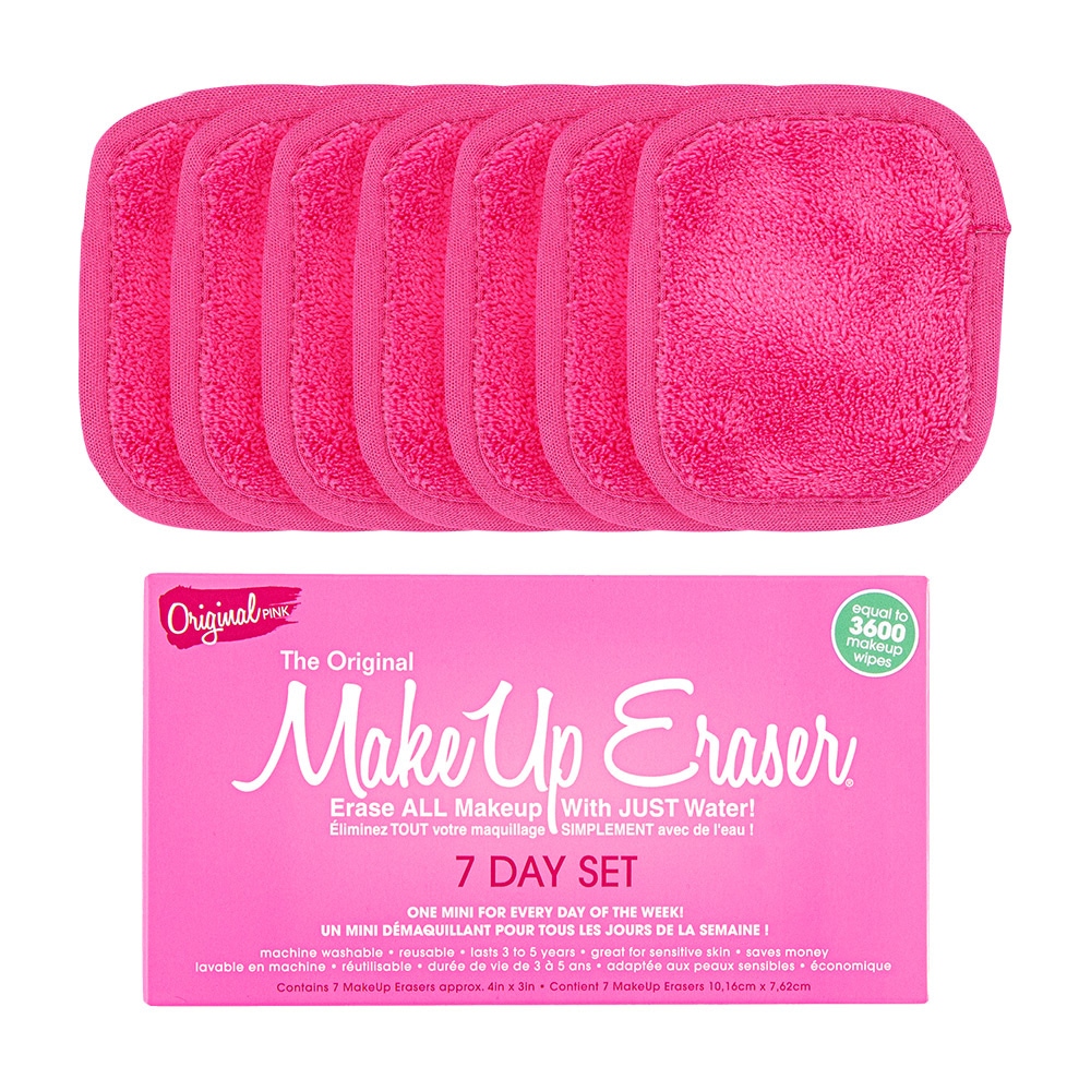 MakeUp Eraser Original Pink 7 day set Serviette démaquillante réutilisable