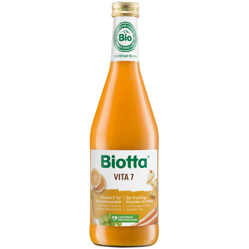 BIOTTA vita 7 Früchte-Gemüse-Direktsaft m.Molke  500 ml  Saft