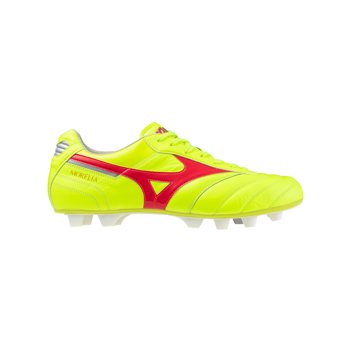 Mizuno Morelia II Elite FG Dyna Gelb Rot Silber F45