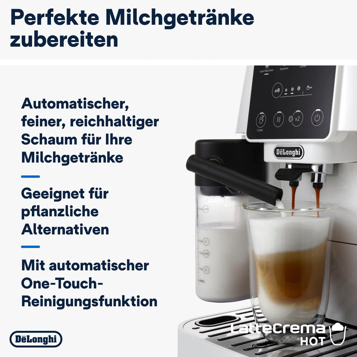 De'Longhi Kaffeevollautomat Magnifica Start ECAM 220.61.W weiß