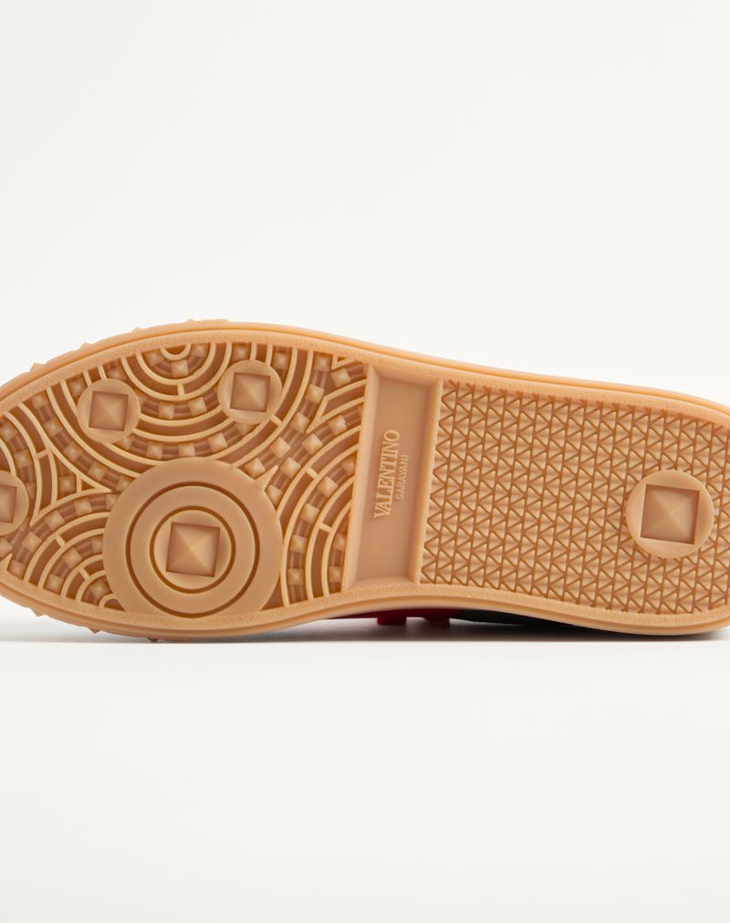 Baskets basses Upvillage en cuir fendu et cuir de veau nappa